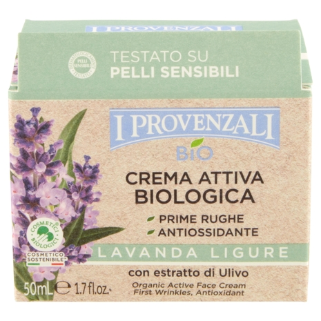 I Provenzali Bio Crema Attiva Biologica Lavanda Ligure 50 mL